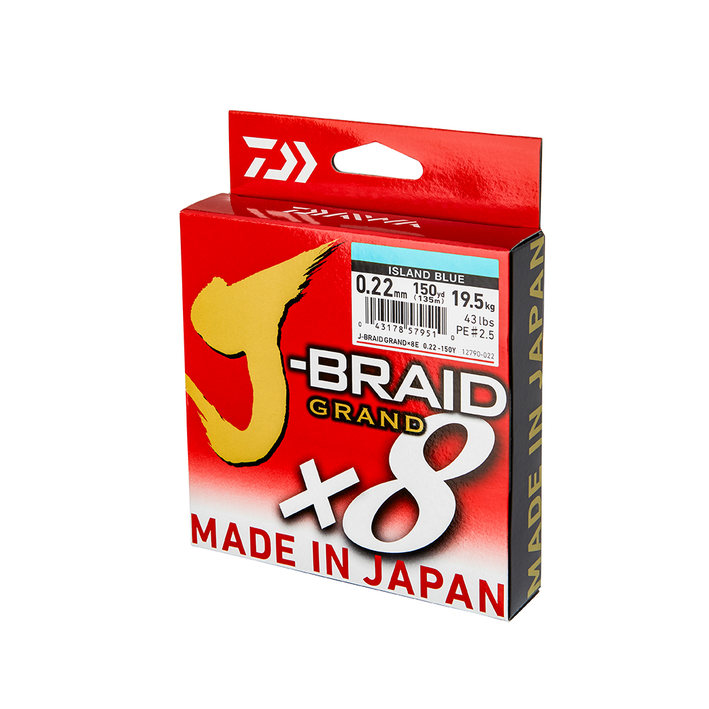 Tresse Daiwa J Braid X8 Grande Bobine Vert 24/100 1500m - Nylons Tresse Daiwa J Braid X8 Grande Bobine Vert 24/100 1500m - Nylons